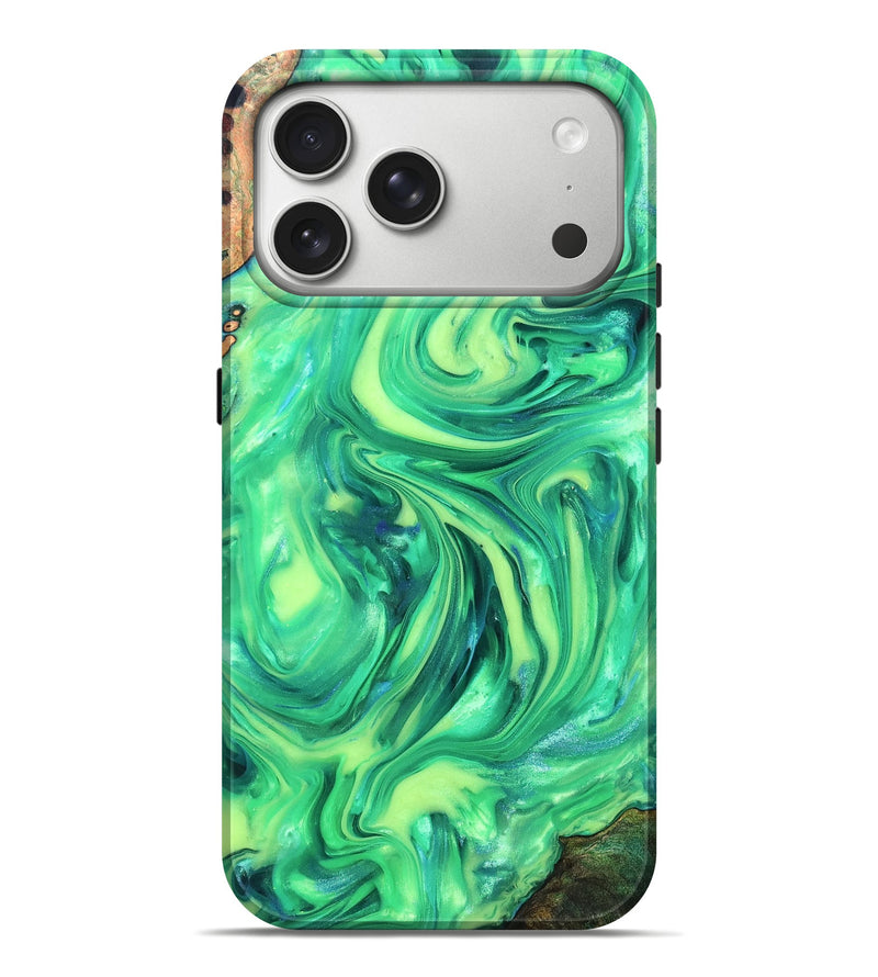 iPhone 17 Pro Max Wood Live Edge Phone Case - Skyla (Neon, 819331)