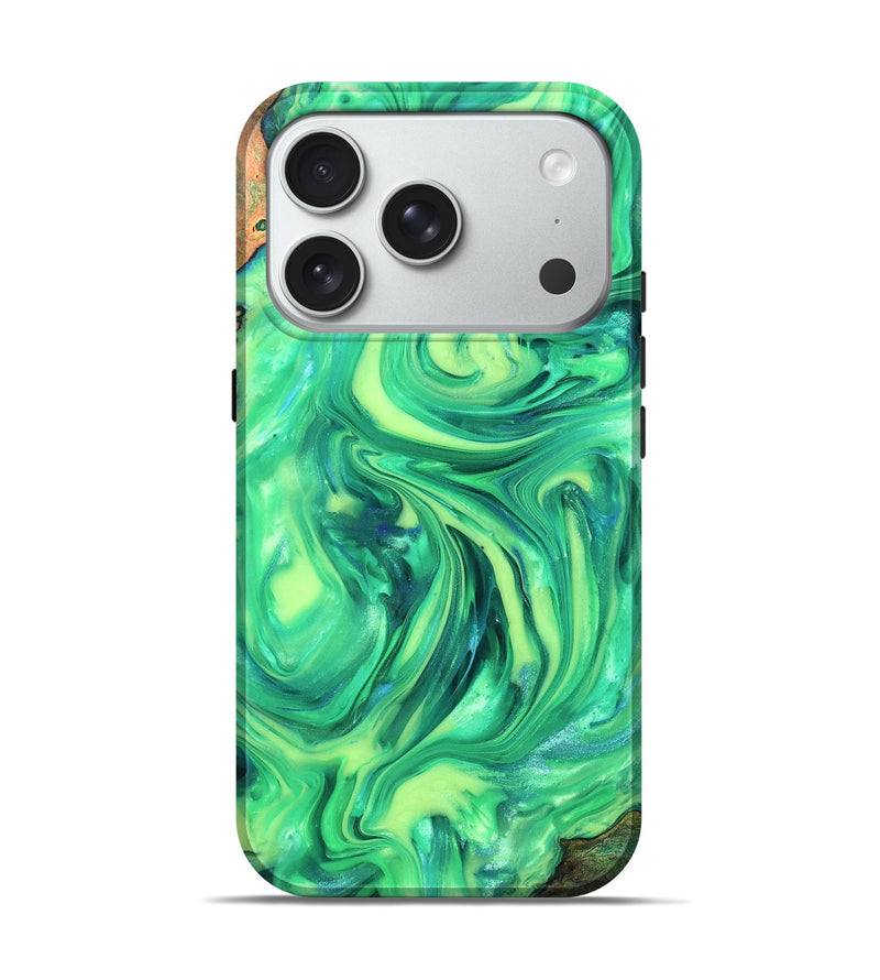 iPhone 18 Pro Wood Live Edge Phone Case - Skyla (Neon, 819331)