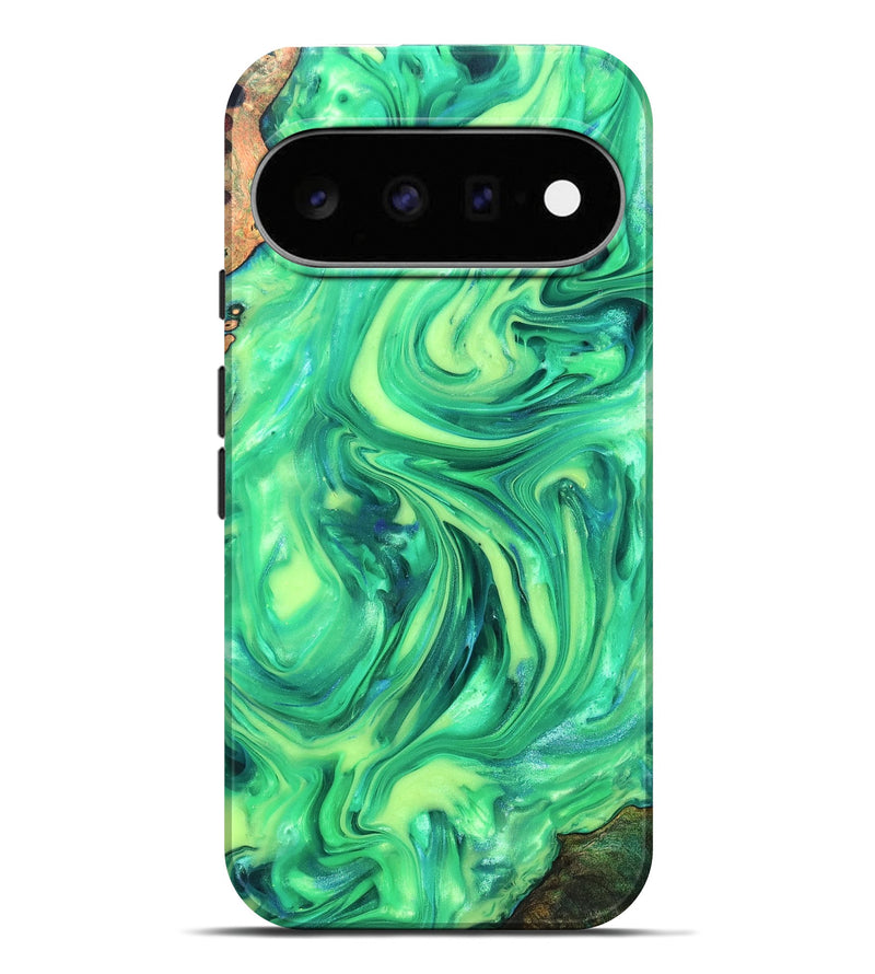 Pixel 11 Pro XL Wood Live Edge Phone Case - Skyla (Neon, 819331)