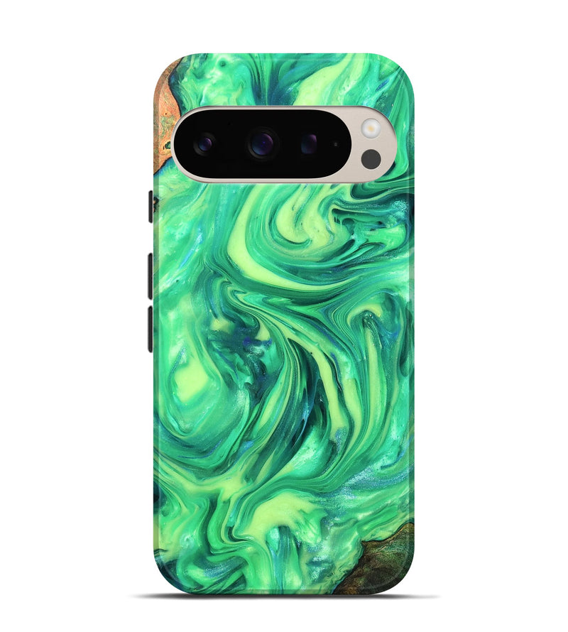 Pixel 9 Wood Live Edge Phone Case - Skyla (Neon, 819331)