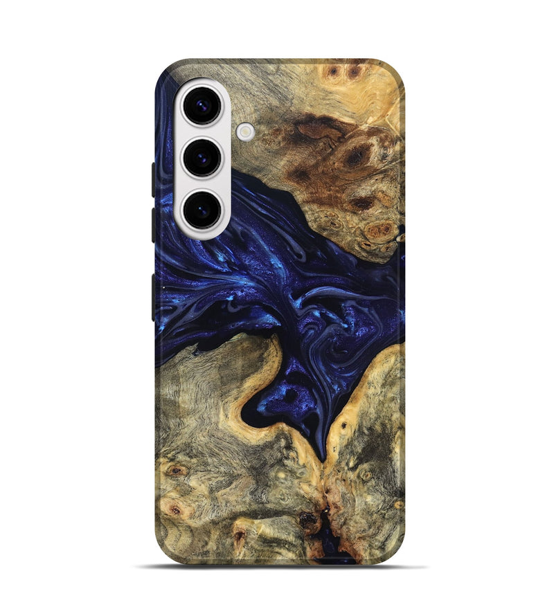 Galaxy S25 Wood Live Edge Phone Case - Inaya (Purple, 819334)