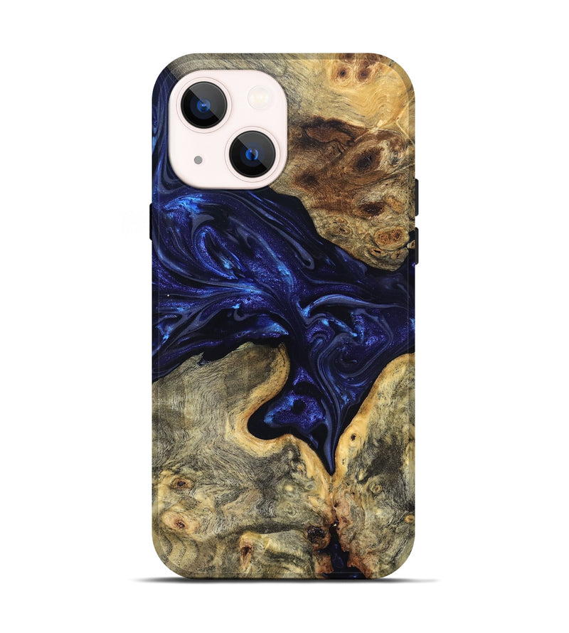 iPhone 14 Wood Live Edge Phone Case - Inaya (Purple, 819334)