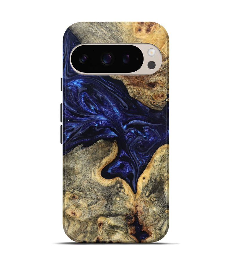 Pixel 9 Pro Wood Live Edge Phone Case - Inaya (Purple, 819334)