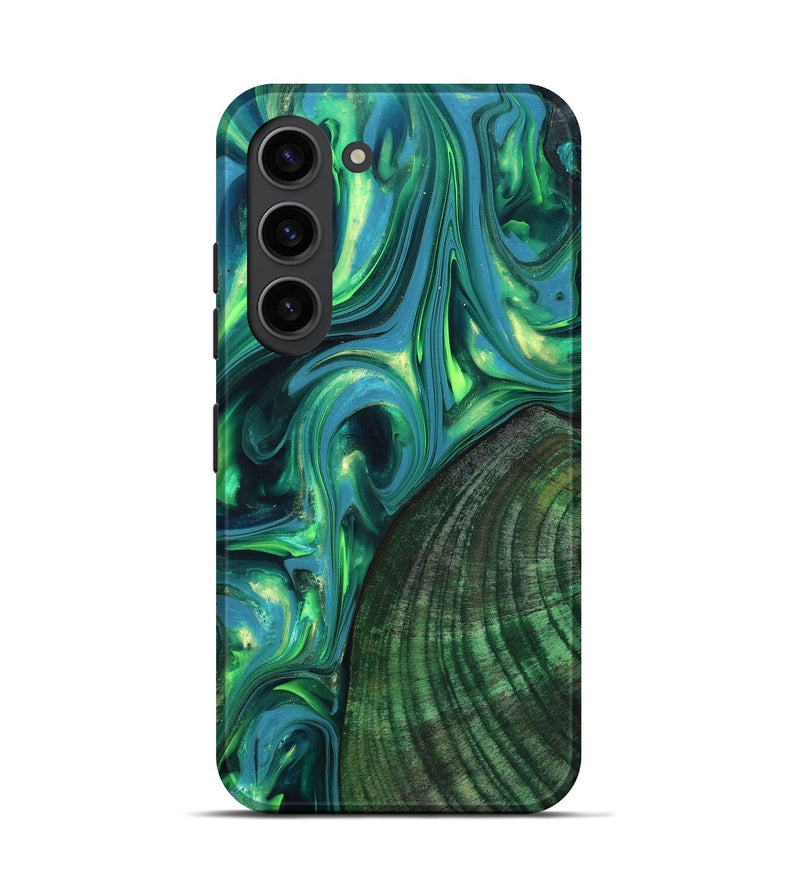 Galaxy S23 Wood Live Edge Phone Case - Gus (Neon, 819338)