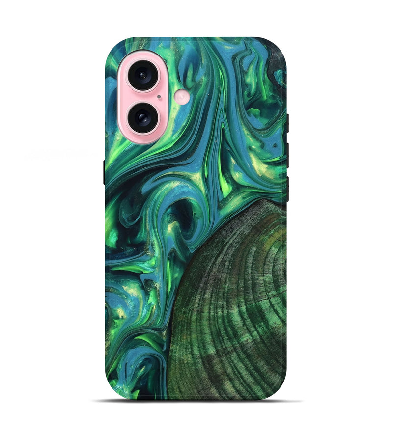 iPhone 17 Wood Live Edge Phone Case - Gus (Neon, 819338)