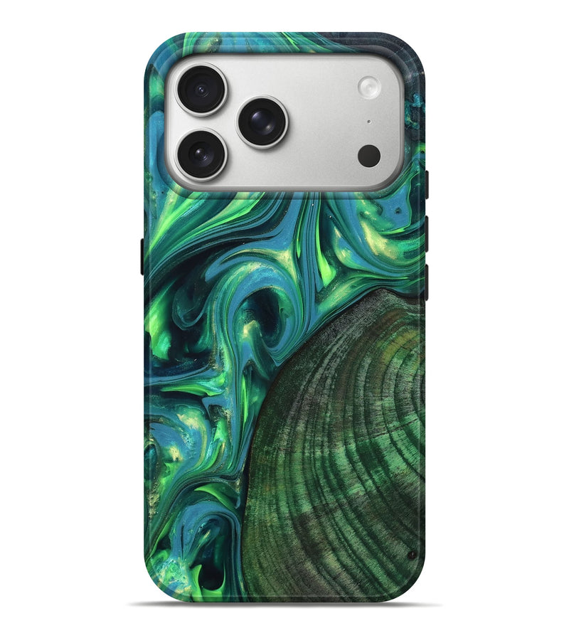 iPhone 17 Pro Max Wood Live Edge Phone Case - Gus (Neon, 819338)