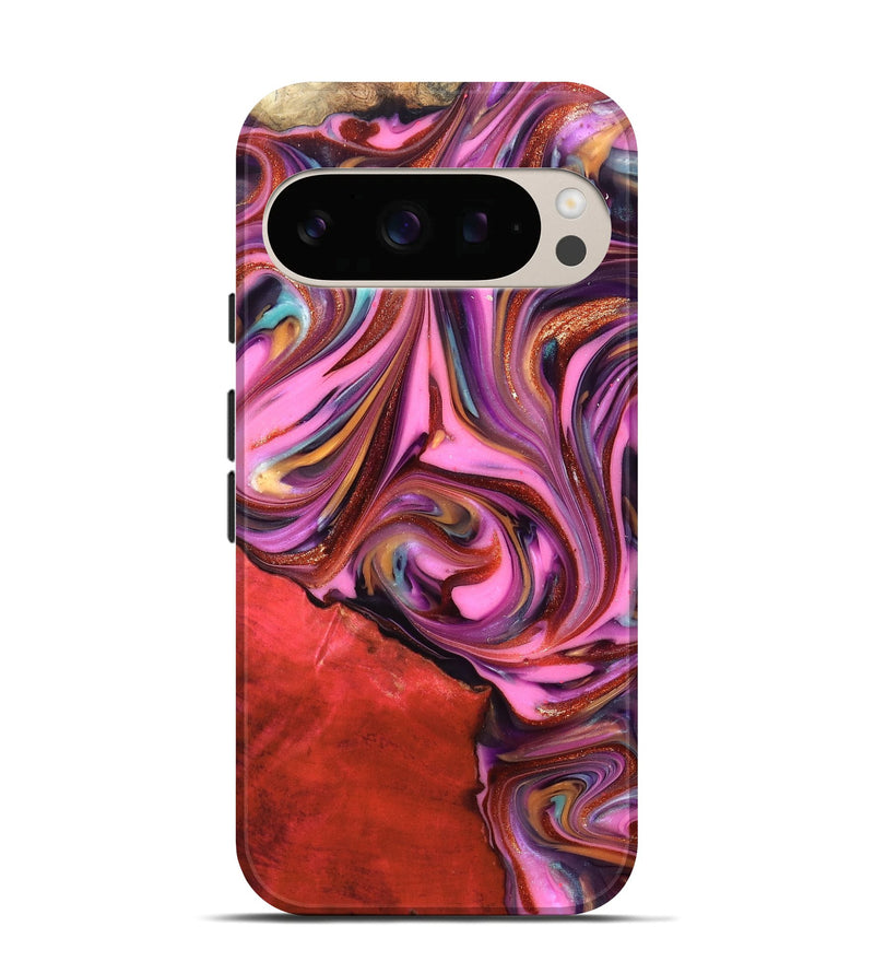 Pixel 10 Wood Live Edge Phone Case - Elvin (Red, 819348)