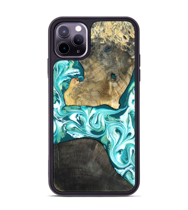 iPhone 11 Pro Max Wood Phone Case - Brooks (Green, 819352)