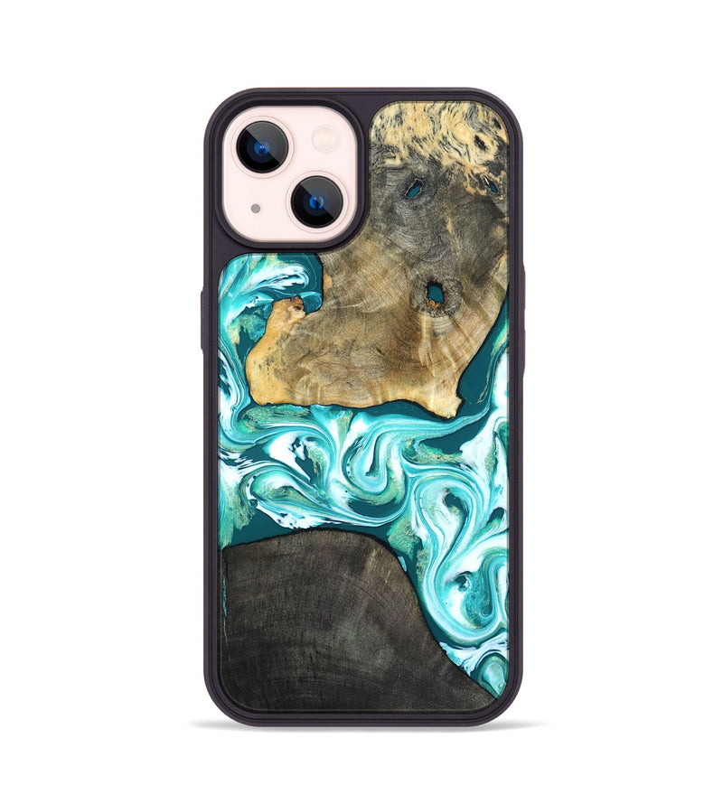 iPhone 14 Wood Phone Case - Brooks (Green, 819352)