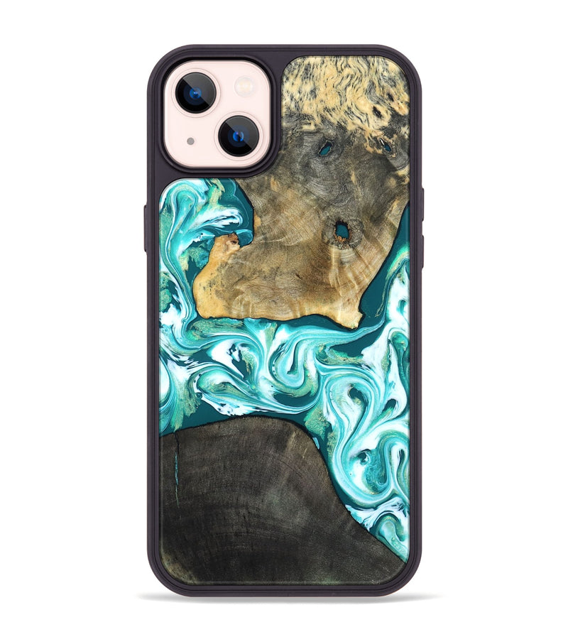 iPhone 14 Plus Wood Phone Case - Brooks (Green, 819352)