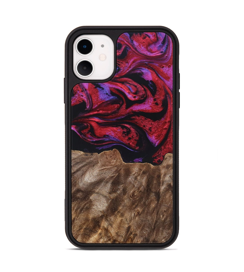 iPhone 11 Wood Phone Case - Otto (Red, 819360)
