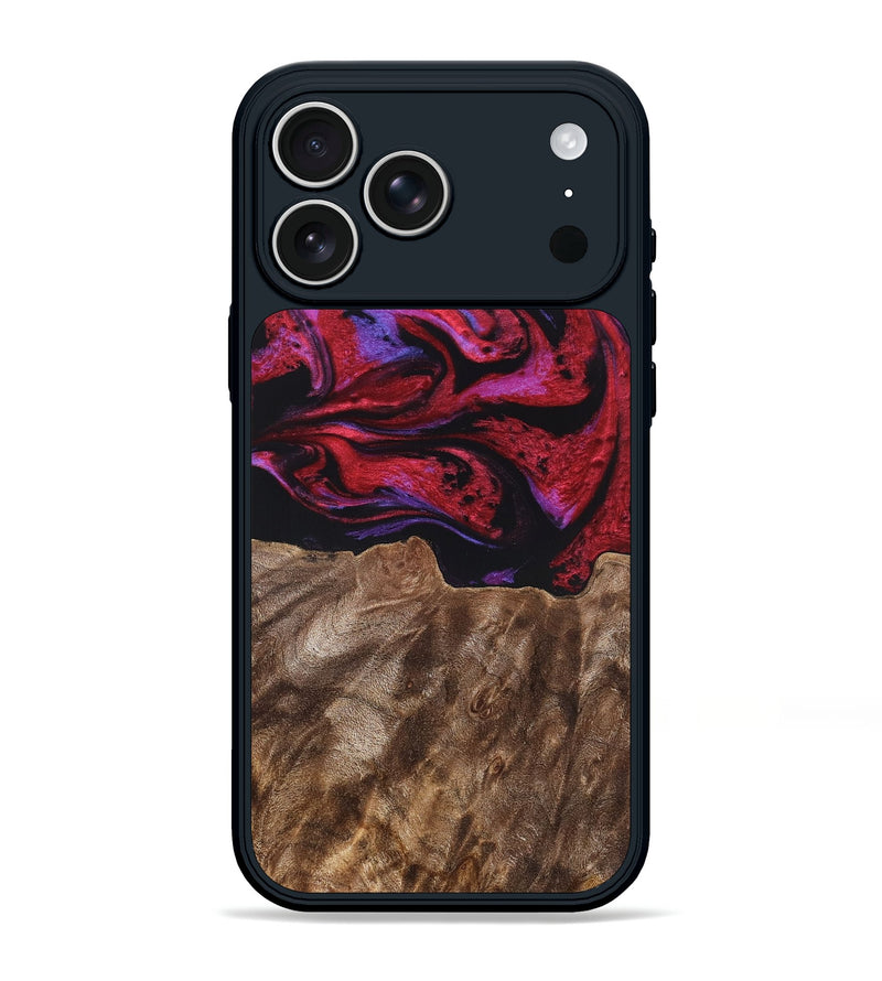 iPhone 17 Pro Max Wood Phone Case - Otto (Red, 819360)