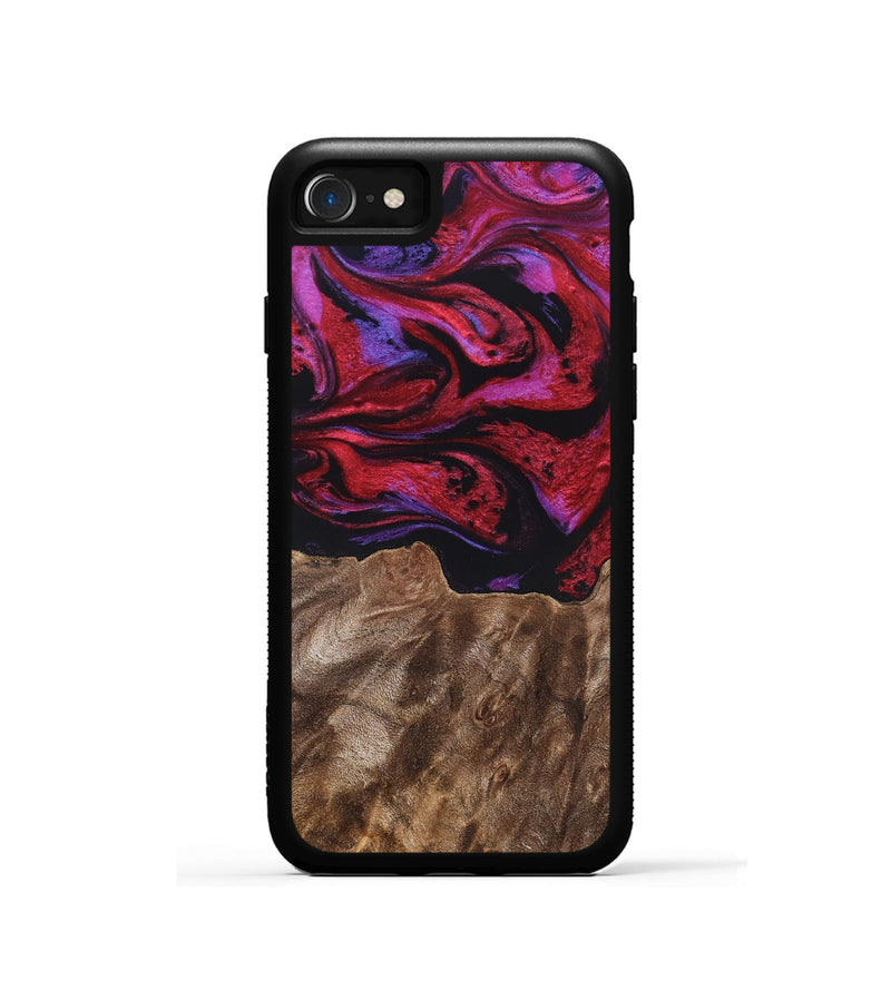 iPhone SE Wood Phone Case - Otto (Red, 819360)