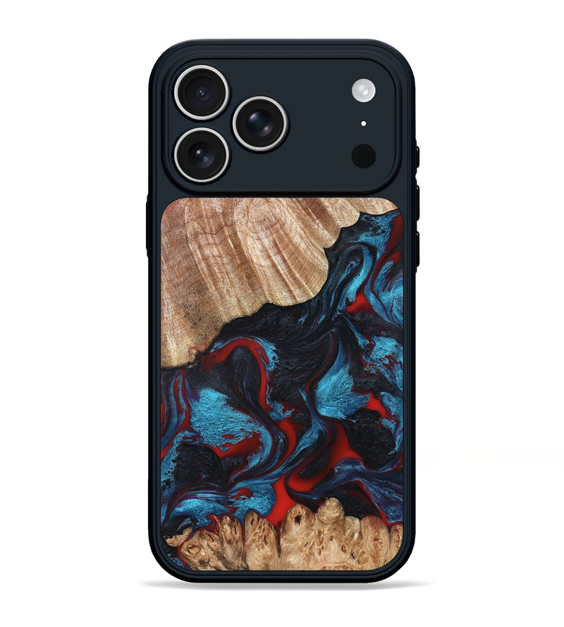 iPhone 17 Pro Max Wood Phone Case - Theo (Red, 819362)