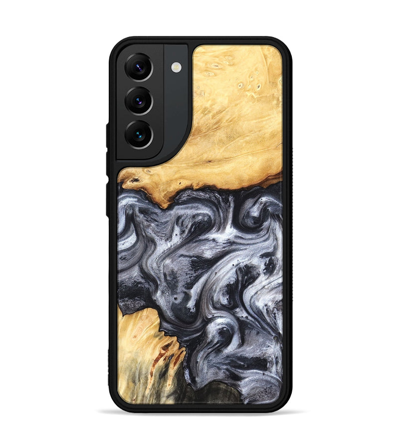 Galaxy S22 Plus Wood Phone Case - Coral (Black & White, 819363)