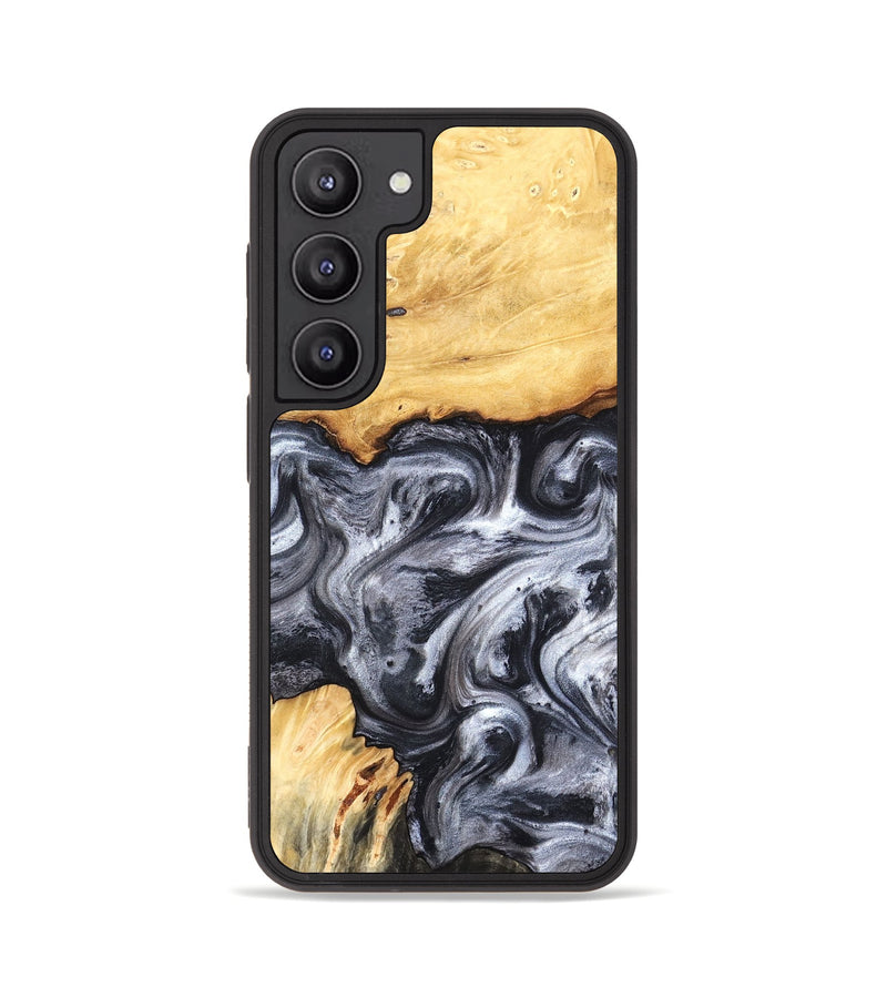 Galaxy S23 Wood Phone Case - Coral (Black & White, 819363)