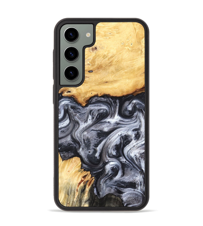 Galaxy S23 Plus Wood Phone Case - Coral (Black & White, 819363)