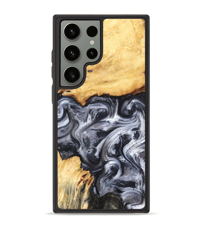 Galaxy S23 Ultra Wood Phone Case - Coral (Black & White, 819363)