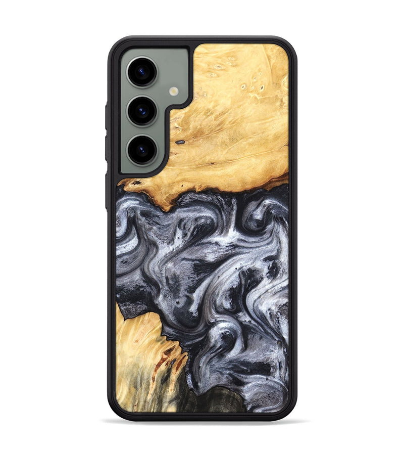 Galaxy S24 Plus Wood Phone Case - Coral (Black & White, 819363)