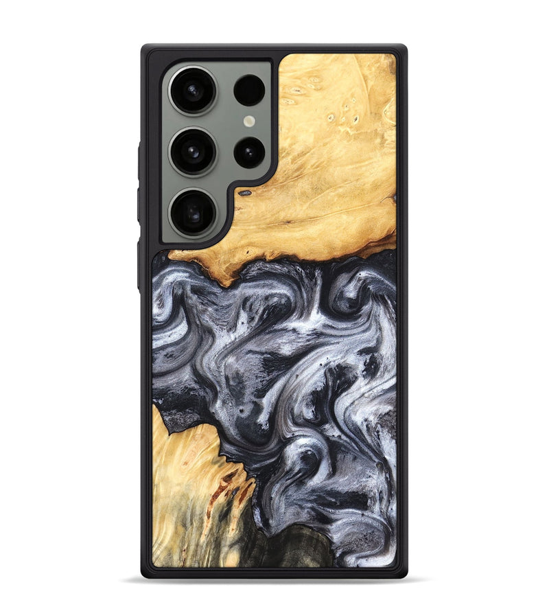 Galaxy S24 Ultra Wood Phone Case - Coral (Black & White, 819363)