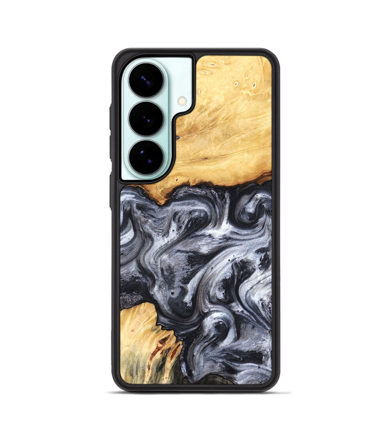 Galaxy S26 Wood Phone Case - Coral (Black & White, 819363)