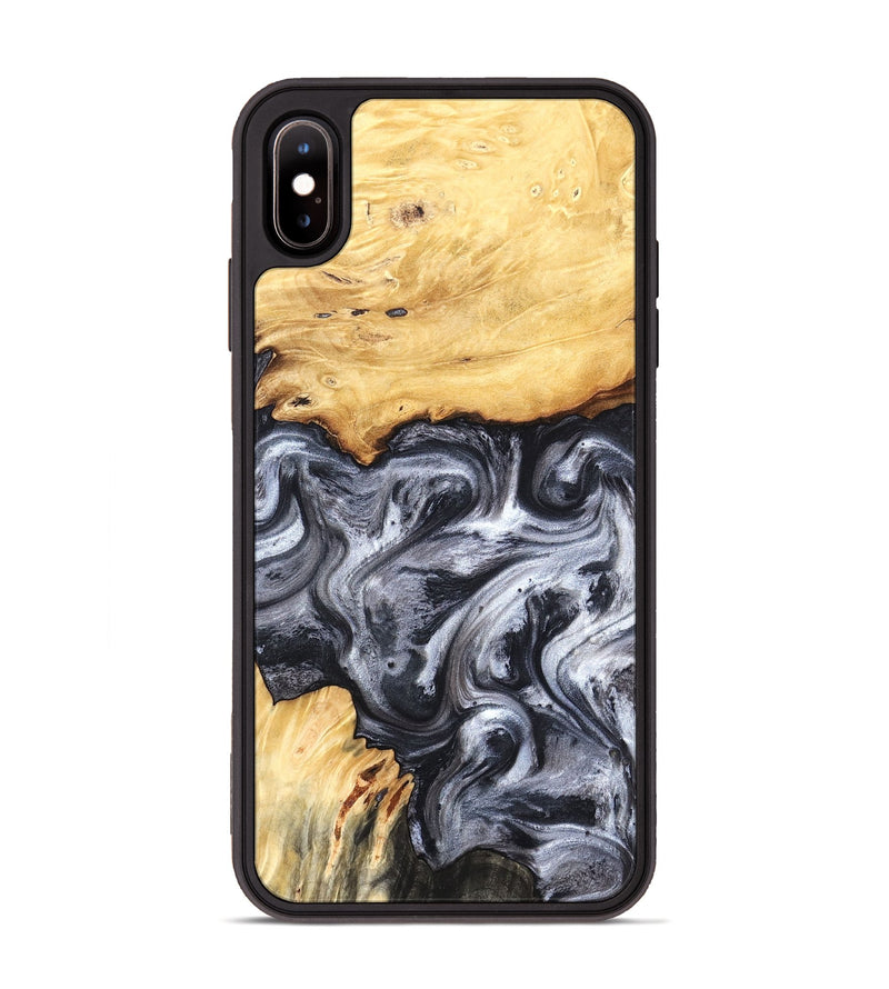 iPhone Xs Max Wood Phone Case - Coral (Black & White, 819363)