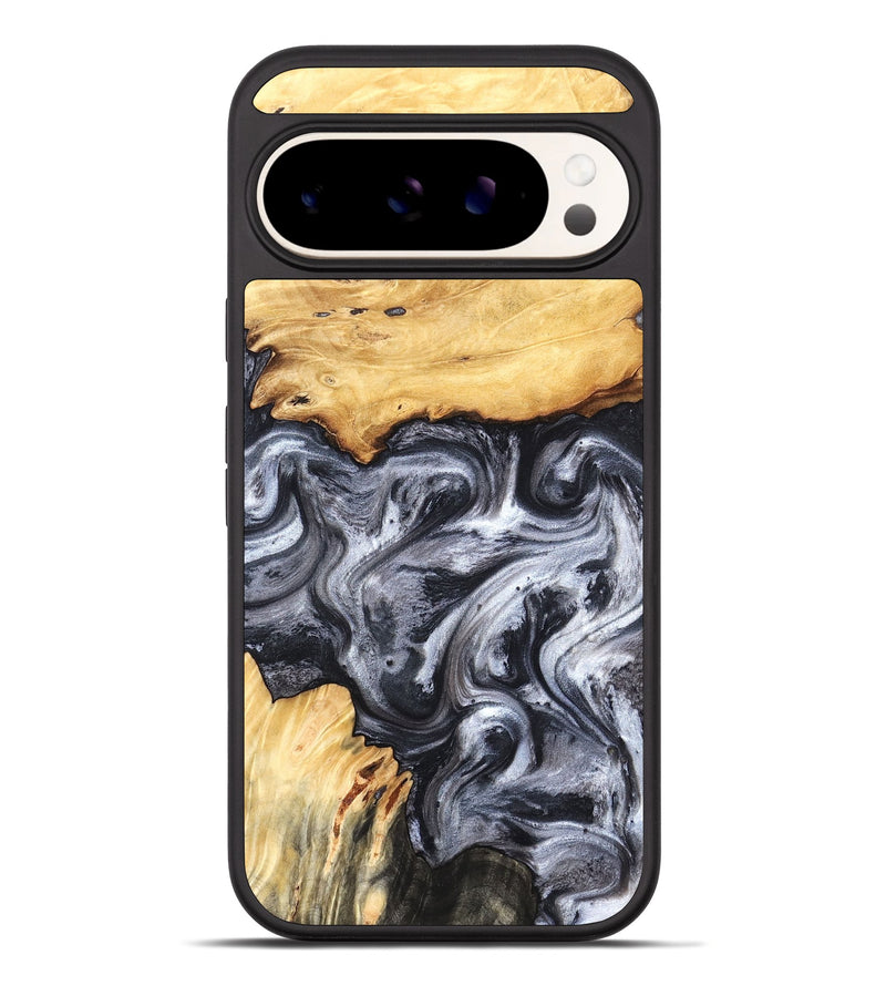 Pixel 10 Pro XL Wood Phone Case - Coral (Black & White, 819363)