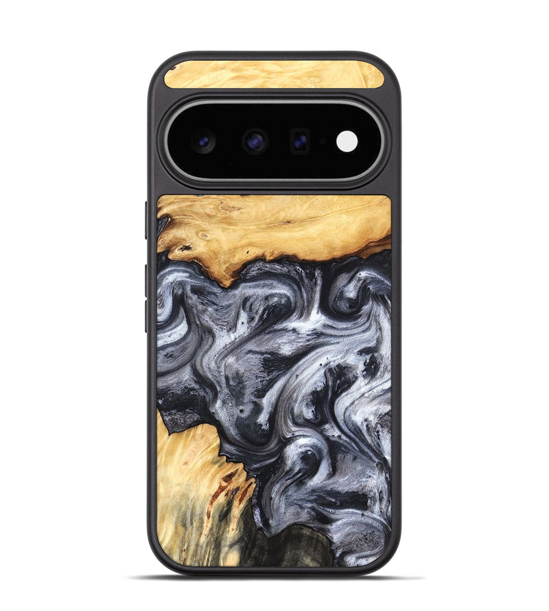 Pixel 11 Wood Phone Case - Coral (Black & White, 819363)