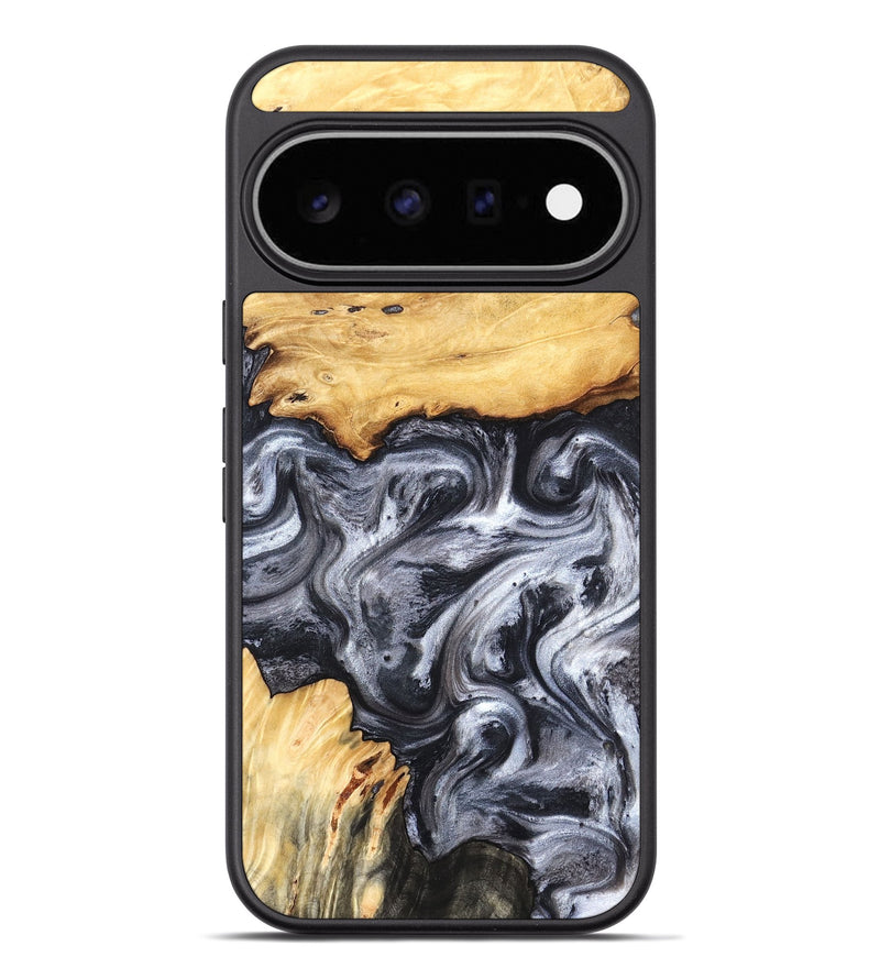 Pixel 11 Pro XL Wood Phone Case - Coral (Black & White, 819363)