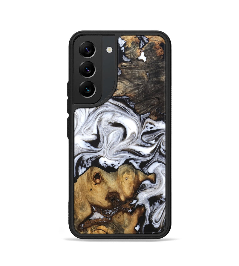 Galaxy S22 Wood Phone Case - Libbie (Black & White, 819364)