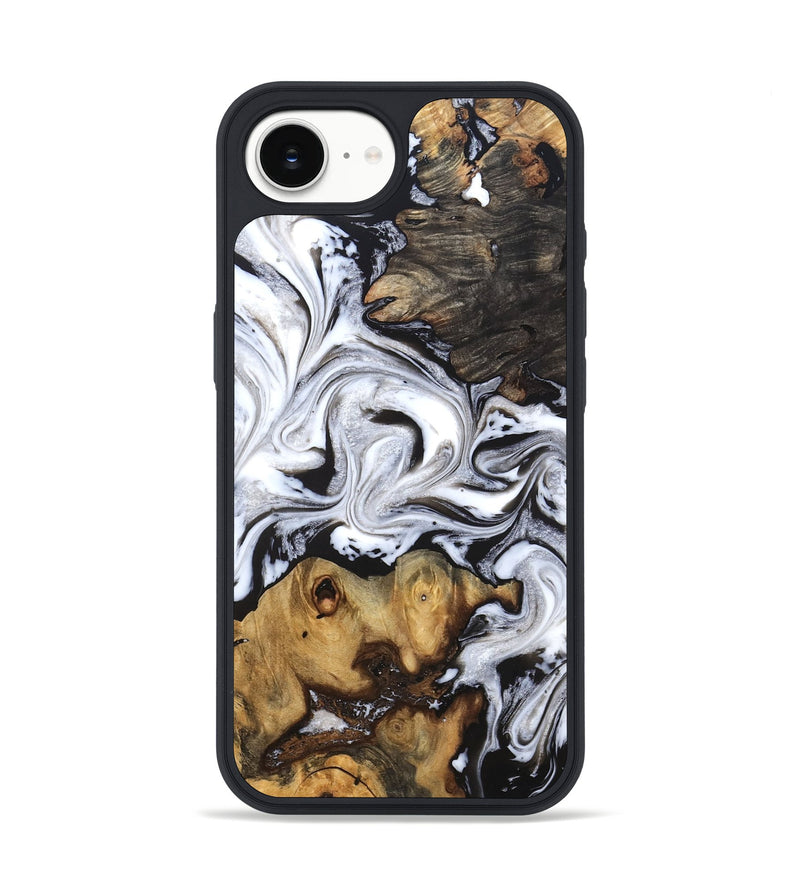 iPhone 16e Wood Phone Case - Libbie (Black & White, 819364)