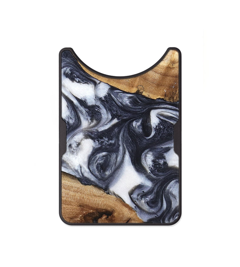 Alloy Wood Wallet - Anais (Black & White, 819365)