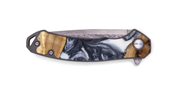 EDC Wood Pocket Knife - Anais (Black & White, 819365)