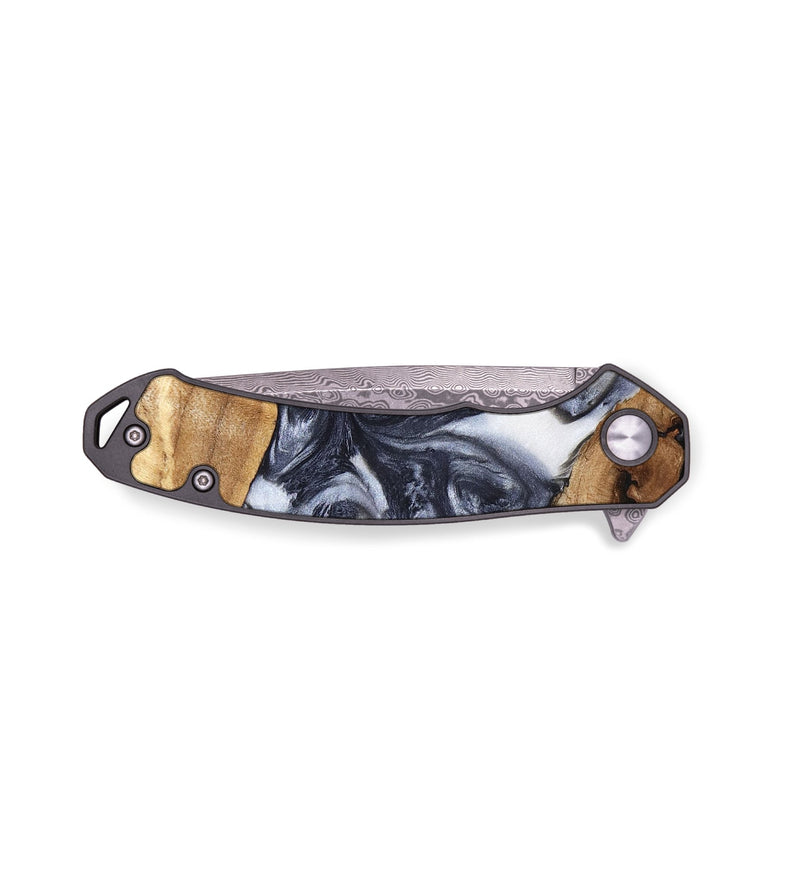 EDC Wood Pocket Knife - Anais (Black & White, 819365)