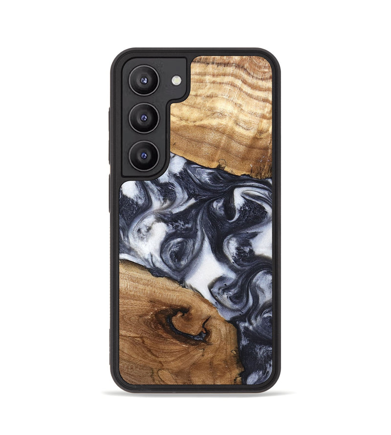 Galaxy S23 Wood Phone Case - Anais (Black & White, 819365)