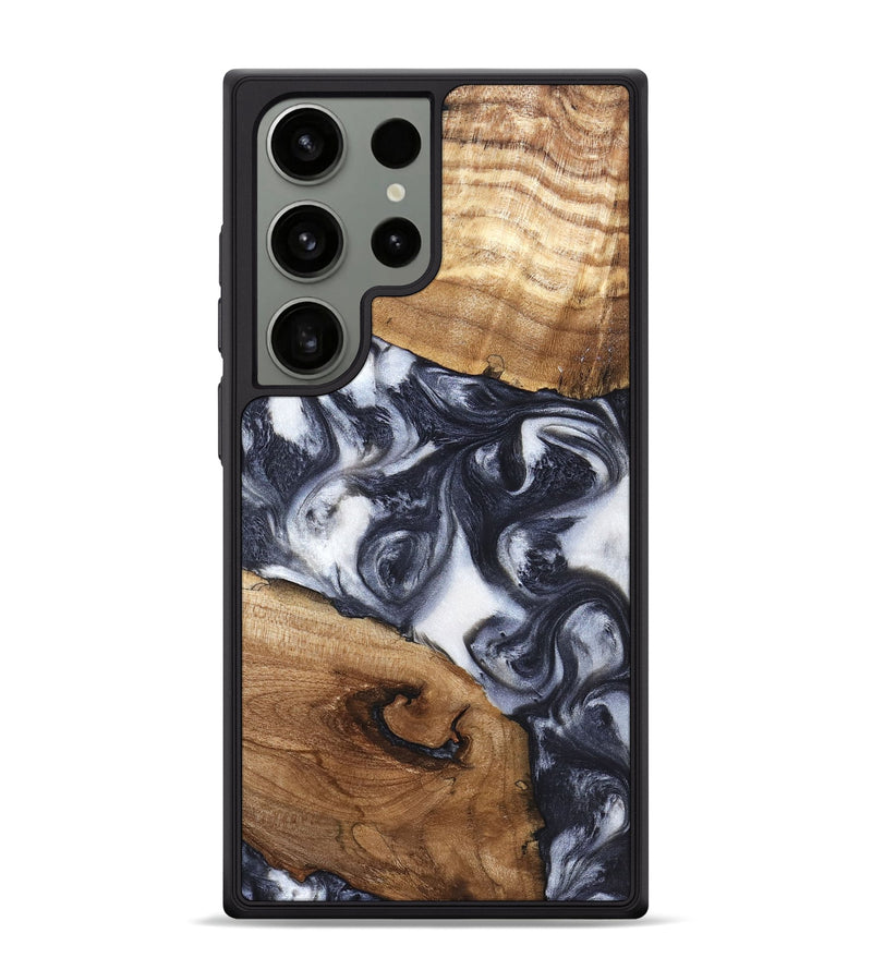 Galaxy S24 Ultra Wood Phone Case - Anais (Black & White, 819365)