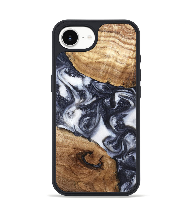 iPhone 17e Wood Phone Case - Anais (Black & White, 819365)