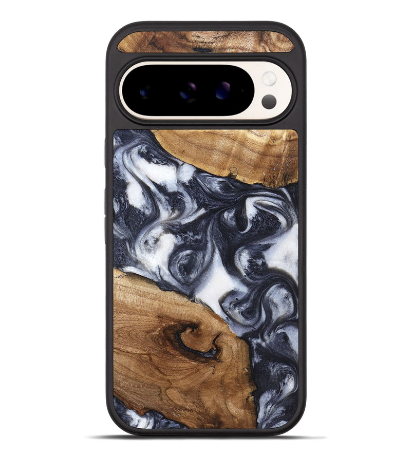 Pixel 10 Pro XL Wood Phone Case - Anais (Black & White, 819365)