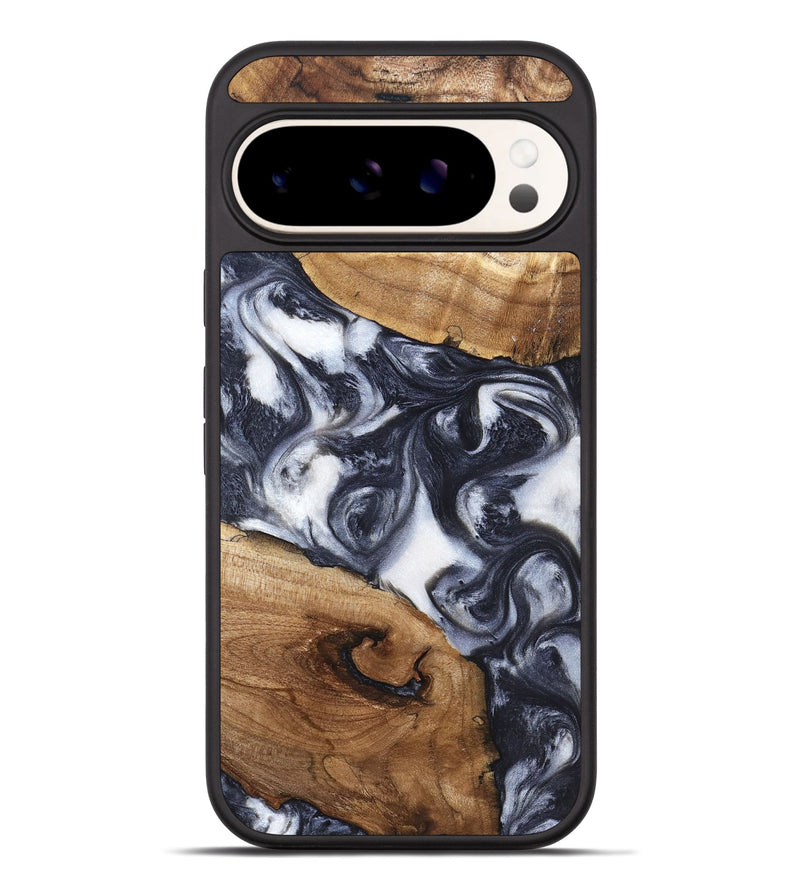 Pixel 9 Pro XL Wood Phone Case - Anais (Black & White, 819365)