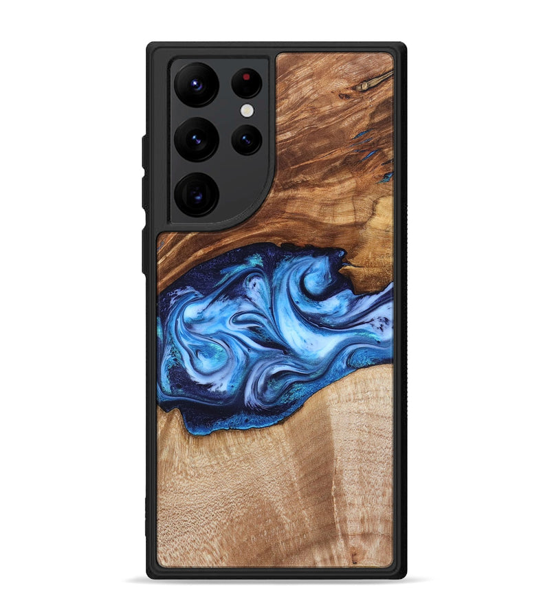 Galaxy S22 Ultra Wood Phone Case - Rylan (Blue, 819385)
