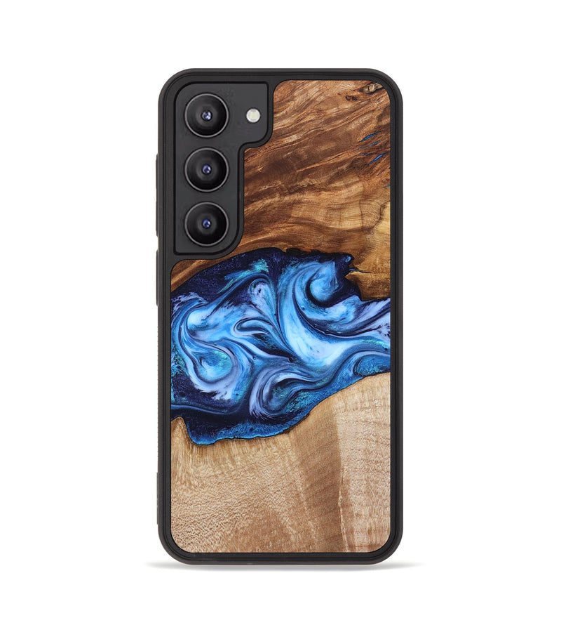 Galaxy S23 Wood Phone Case - Rylan (Blue, 819385)