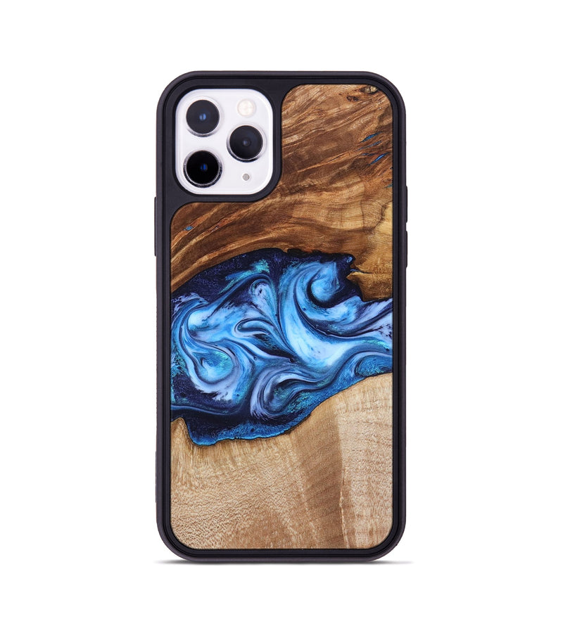 iPhone 11 Pro Wood Phone Case - Rylan (Blue, 819385)