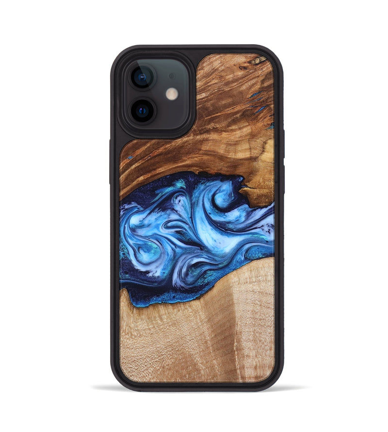 iPhone 12 Wood Phone Case - Rylan (Blue, 819385)
