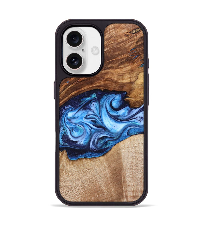iPhone 17 Wood Phone Case - Rylan (Blue, 819385)