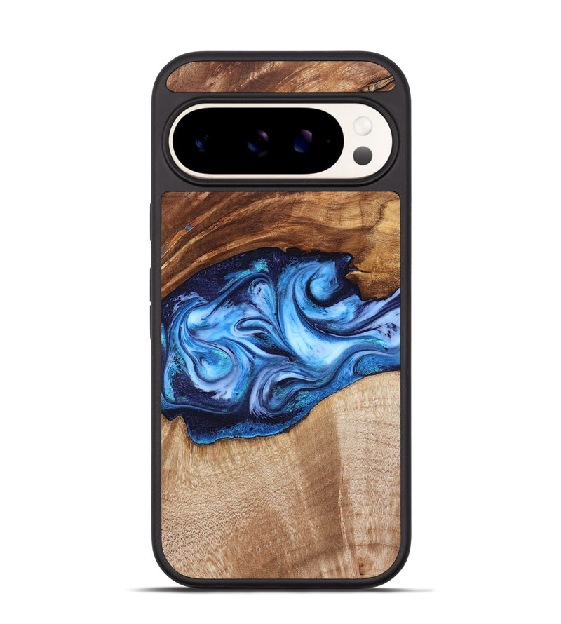 Pixel 9 Pro Wood Phone Case - Rylan (Blue, 819385)