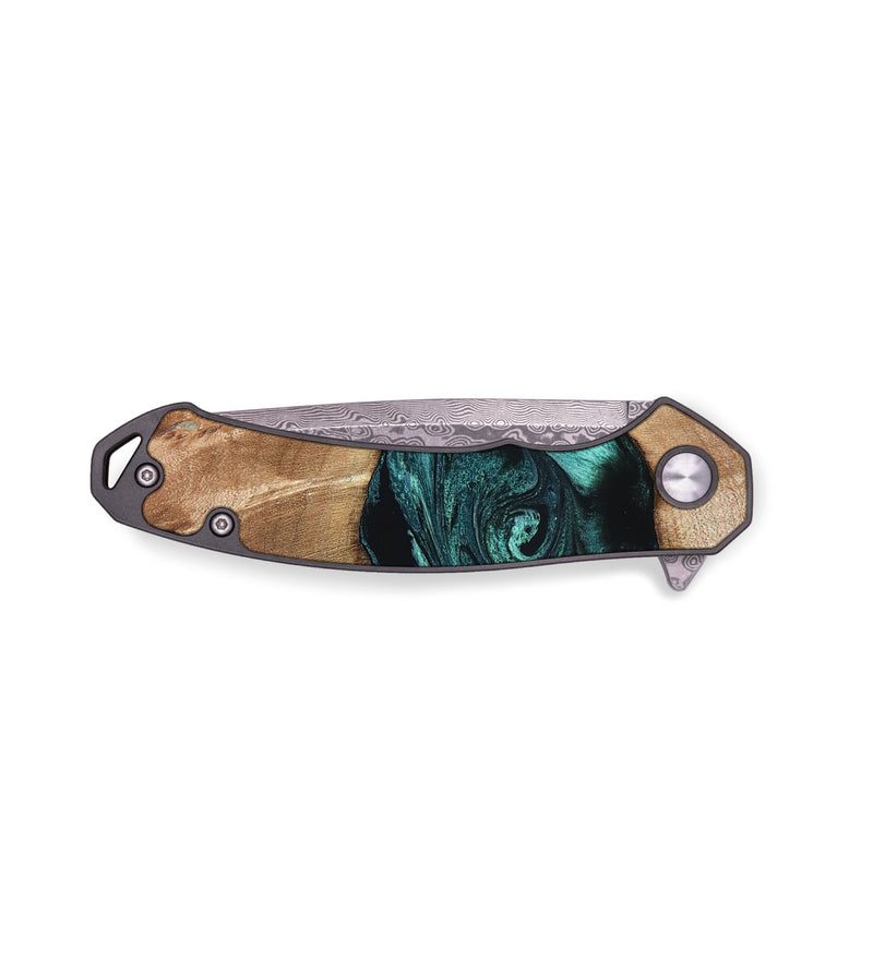 EDC Wood Pocket Knife - Denis (Blue, 819389)