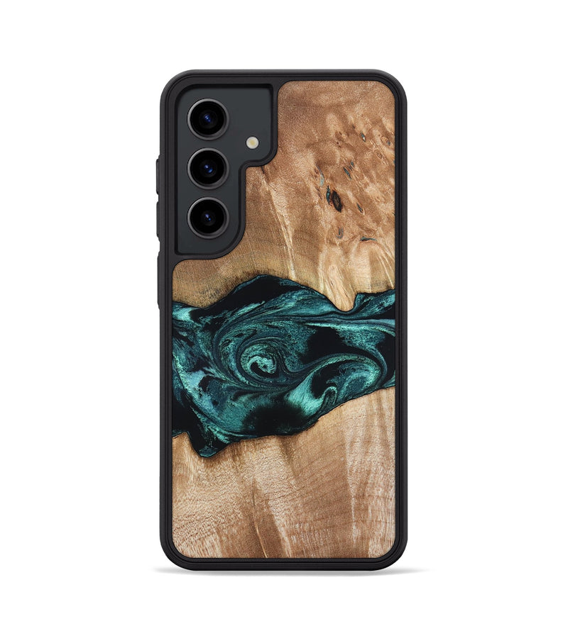 Galaxy S24 Wood Phone Case - Denis (Blue, 819389)