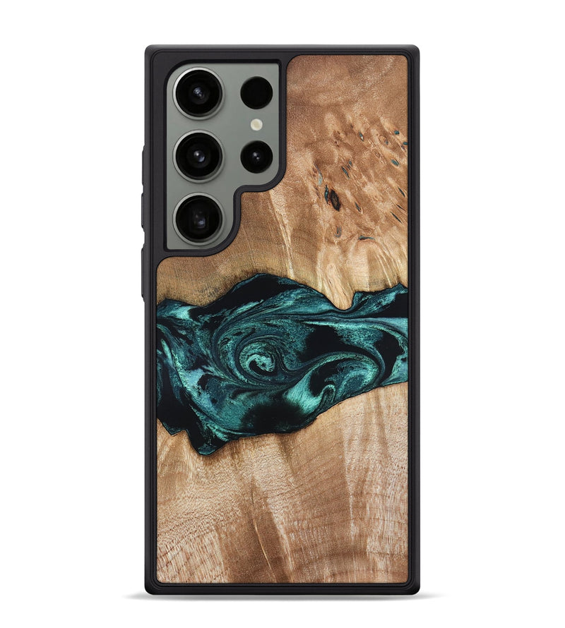Galaxy S24 Ultra Wood Phone Case - Denis (Blue, 819389)