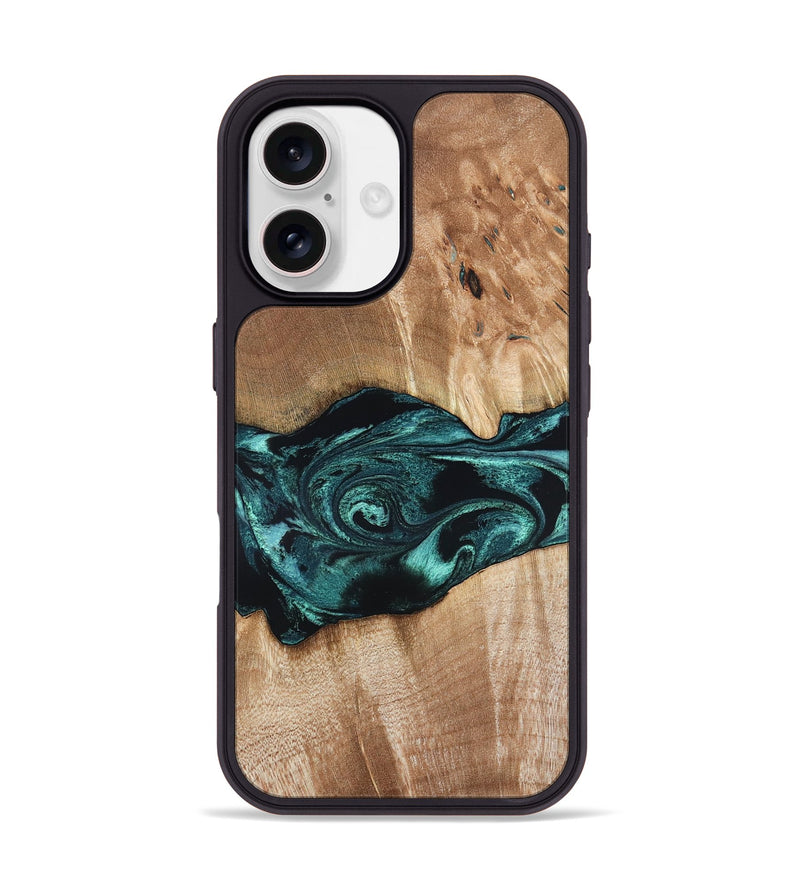 iPhone 17 Wood Phone Case - Denis (Blue, 819389)