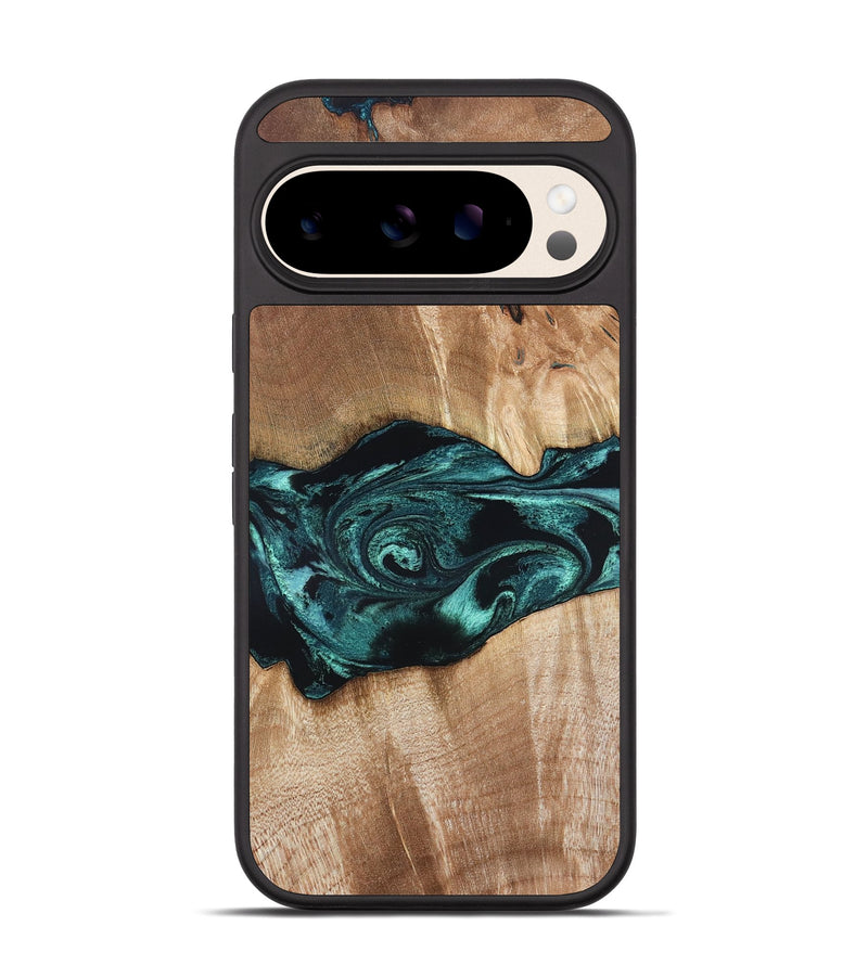 Pixel 10 Pro Wood Phone Case - Denis (Blue, 819389)